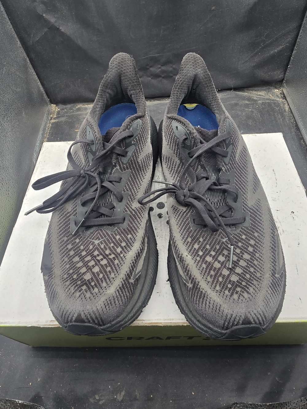 Hoka One One Men's Gray Black Athletic Running Shoes